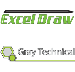 Gray Technical Excel Draw icon