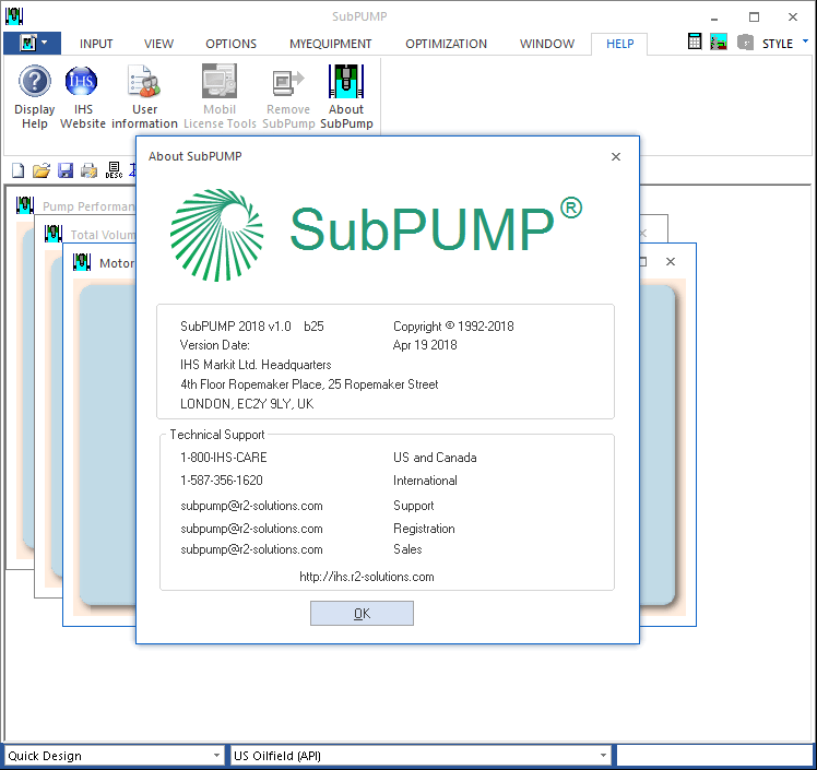 IHS SubPUMP screenshot